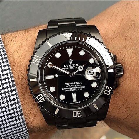 black rolex band|all black rolex sub.